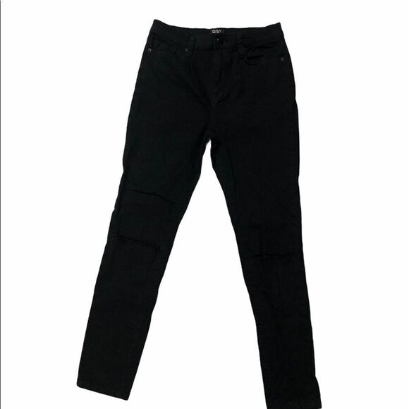 BDG Twig Ripped High-Waisted Skinny Jean - Black - Picture 2 of 10